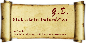 Glattstein Doloróza névjegykártya